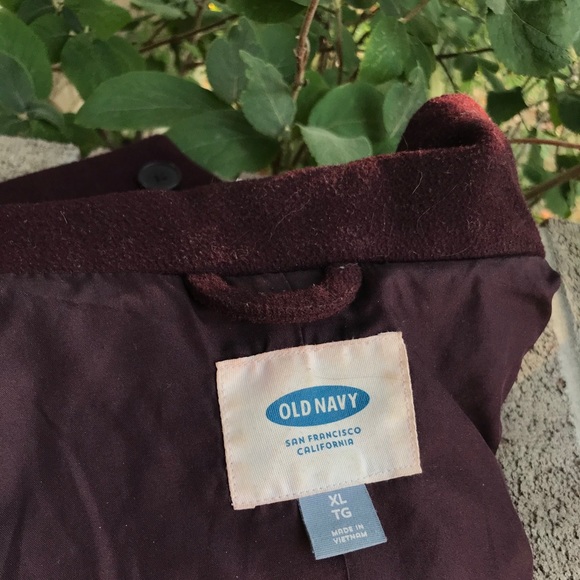 Old Navy Peacoat wine coloured - Picture 3 of 4